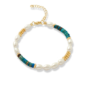 Pearl and Gemstone Bracelet