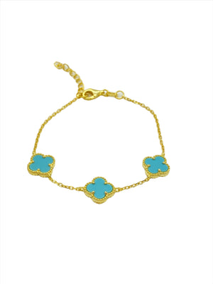 Turquoise Petal Bracelet
