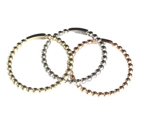 Gold Bobble Stacking Rings