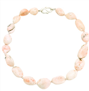 Pale Pink Coral Necklace