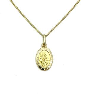 Oval Gold St Christopher
