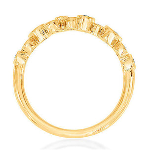 Yellow Gold Diamond Scatter Ring