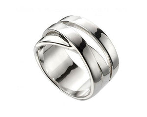 Wrap Over Wide Band Ring