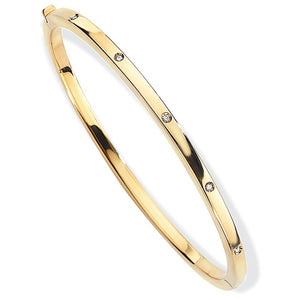 Diamond Gold Bangle