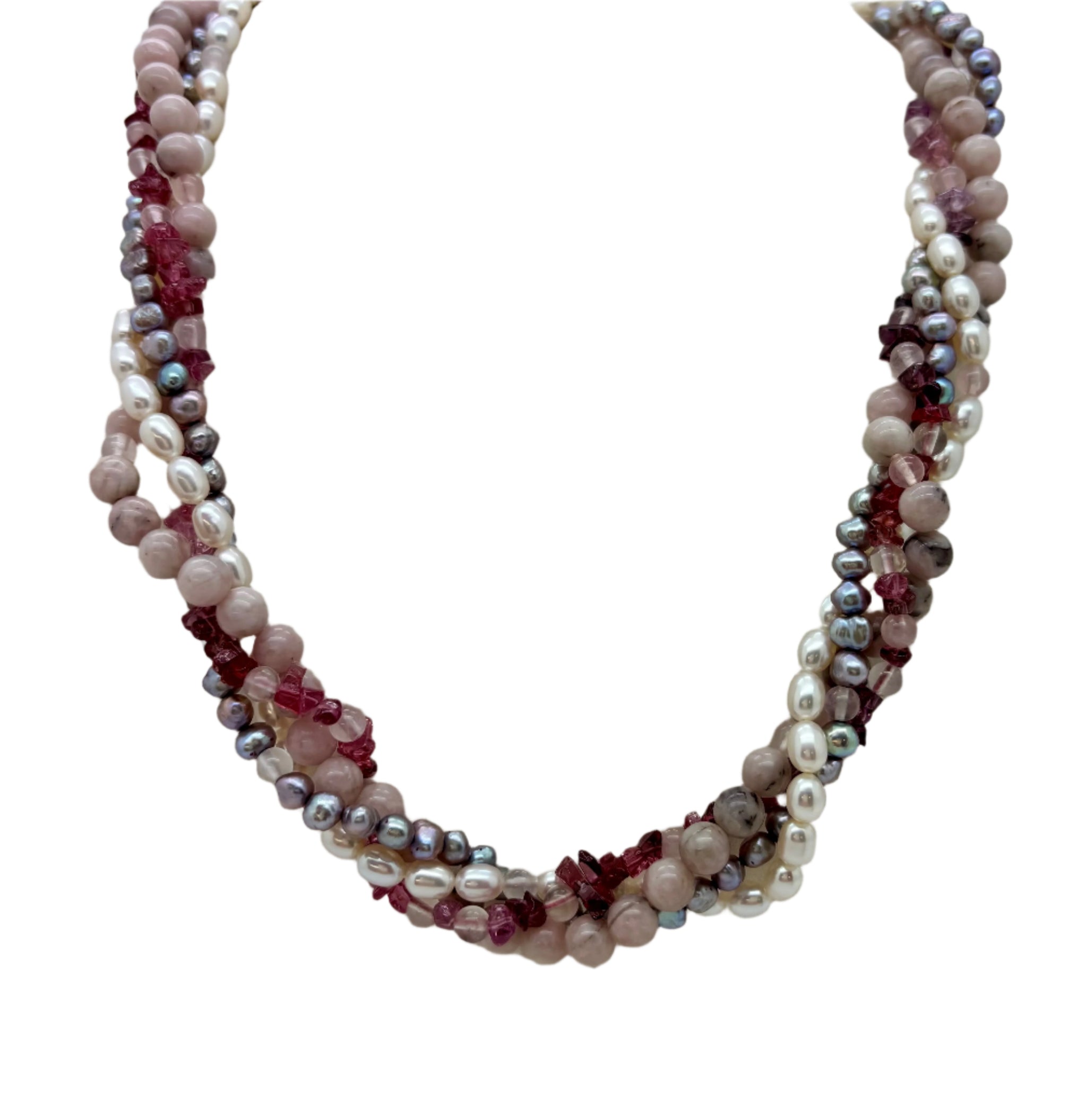 Four Strand Bead Necklace