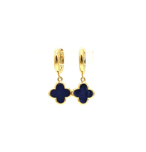 Lapis Lazuli Petal Earrings