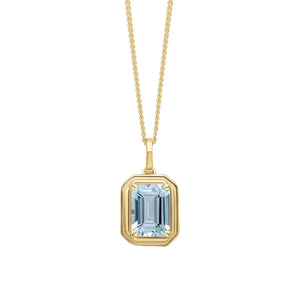 Aquamarine Pendant Necklace