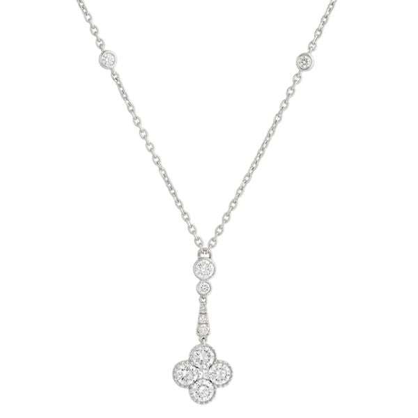 Diamond Flower Pendant