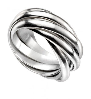 Silver Multiband Russian Ring