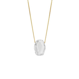 Geometric Facetted Gemstone Necklace