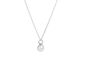 Round Pearl Drop Necklace