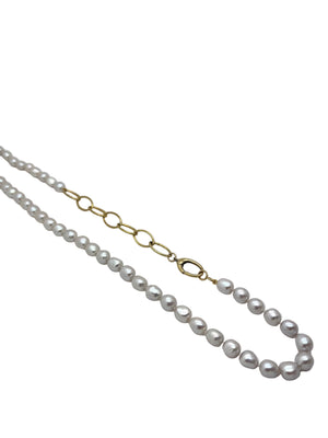 Pearl and Chain Necklace
