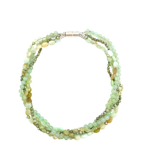 Pale Green Gemstone Necklace