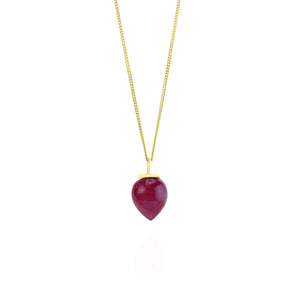 Pink Quartz Gemstone Necklace