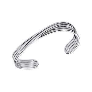 Twisted Ridge Cuff Bangle