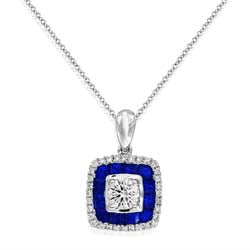 Sapphire and Diamond Pendant