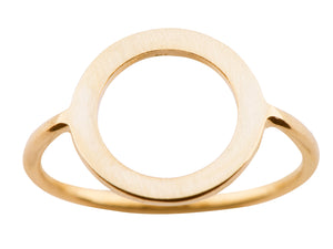 Brushed Circle Ring