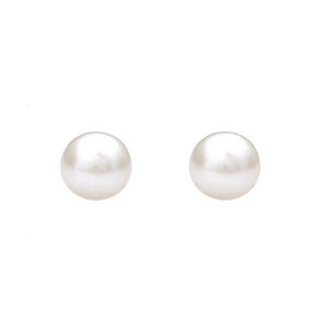 Round Pearl 4.5-5mm Stud Earrings