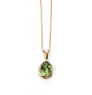 Peridot Teardrop Pendant