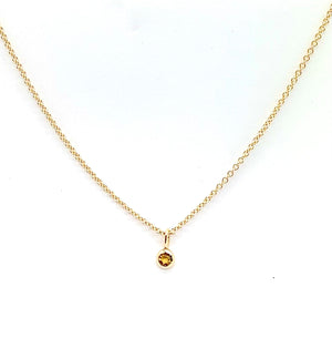 Petite Gold and Gemstone Pendant