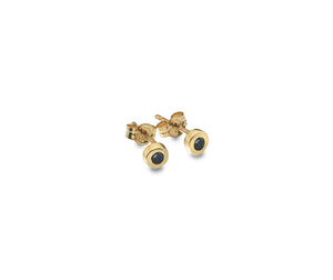 Petite Gem Gold Stud Earrings