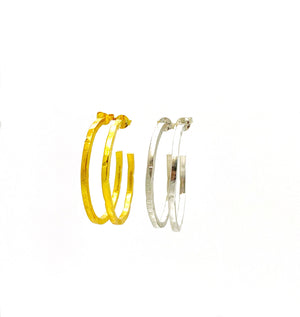 Large Open Hoop Earrings