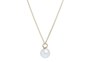 Round Pearl Drop Necklace