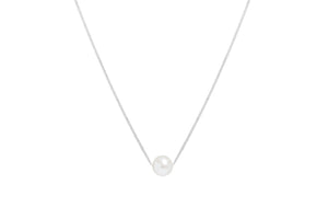 Petite Princess Pearl Silver Necklace