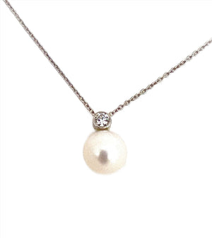 Pearl and Diamond Necklace