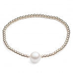 Single Pearl and Bead Bracelet