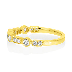 Gold Half Eternity Ring