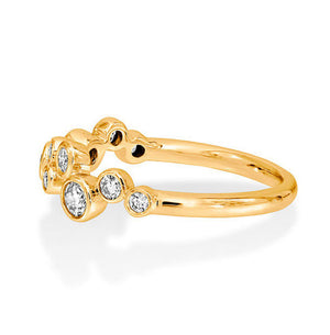 Yellow Gold Diamond Scatter Ring